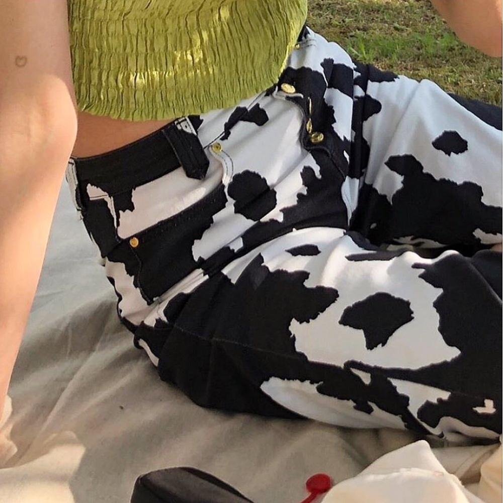 Cowprint Pants